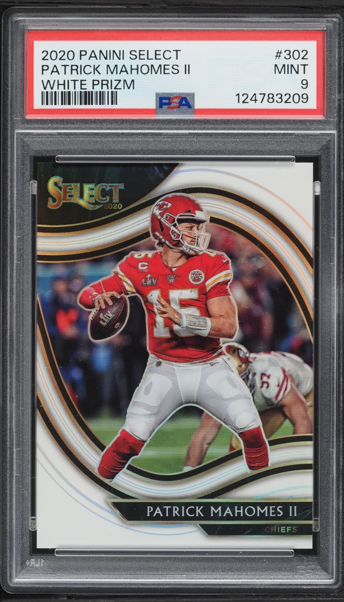 2020 Select Field Level White Prizm Patrick Mahomes II /35 #302 PSA 9 MINT