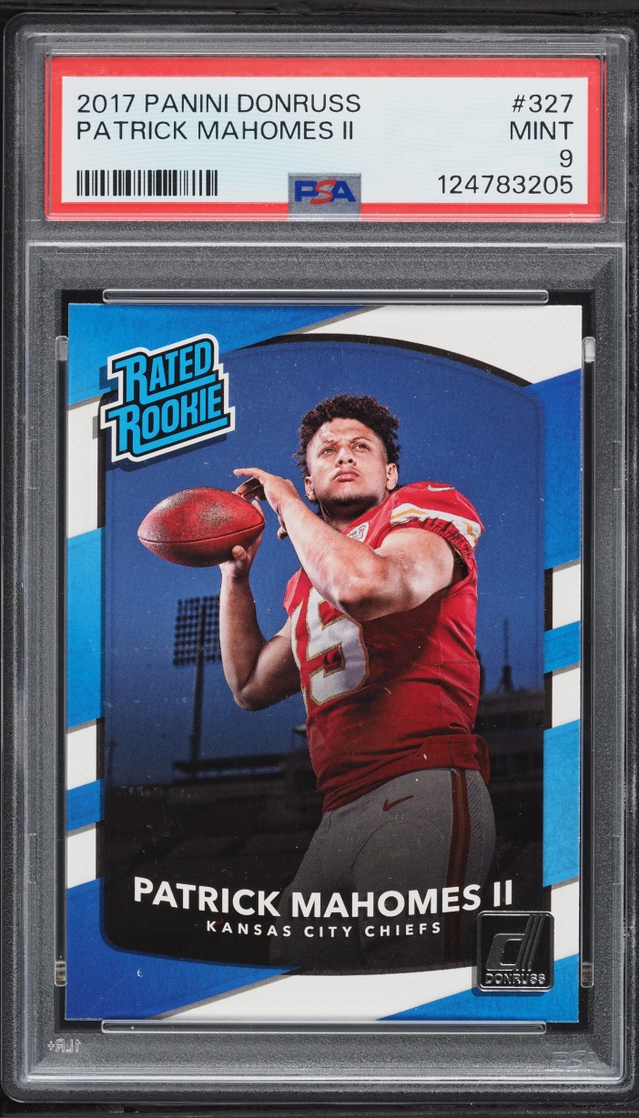 2017 Donruss Football Patrick Mahomes II ROOKIE #327 PSA 9 MINT