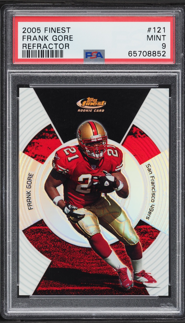 2005 Finest Refractor Frank Gore ROOKIE /399 #121 PSA 9 MINT