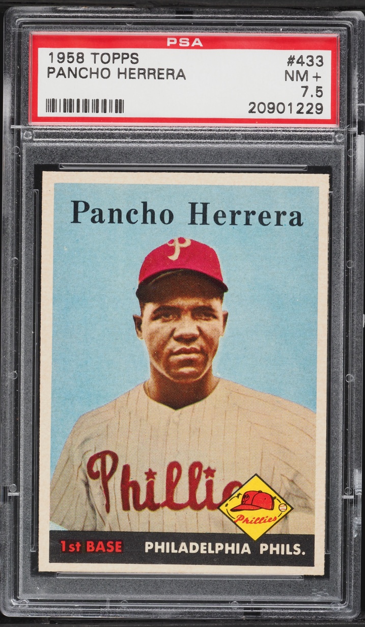 1958 Topps Pancho Herrera #433 PSA 7.5 NRMT+