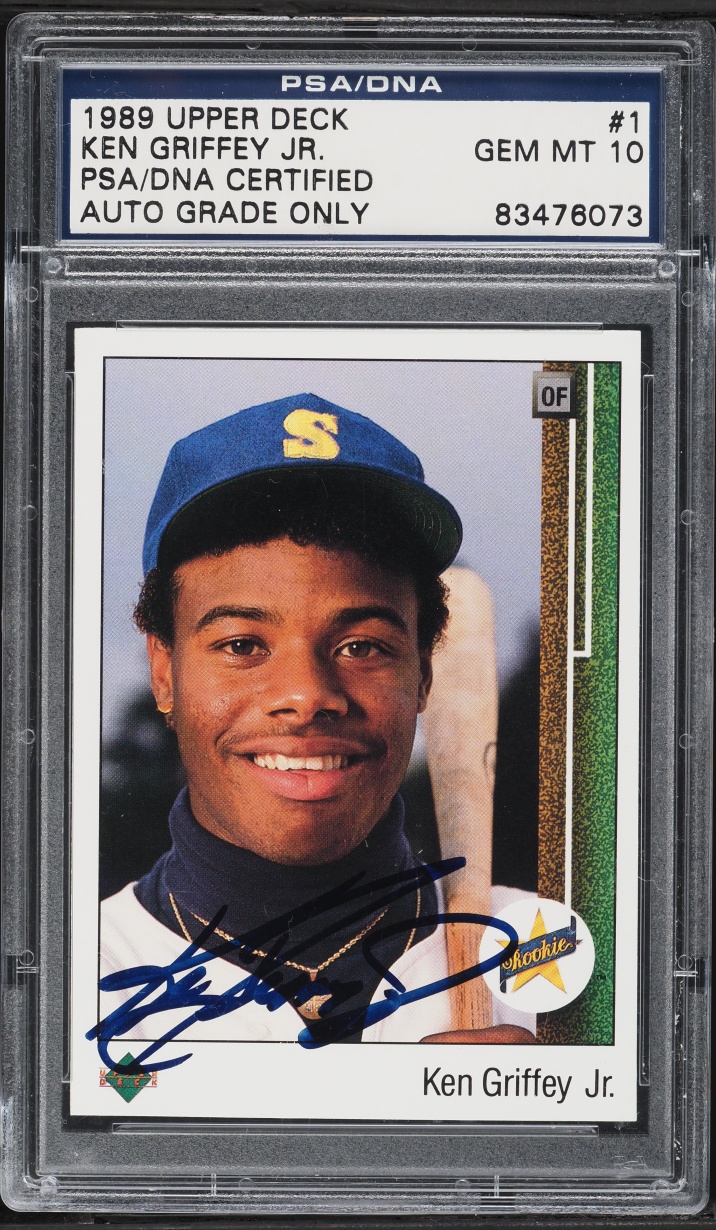 1989 Upper Deck Ken Griffey Jr. ROOKIE AUTO #1 PSA/DNA 10