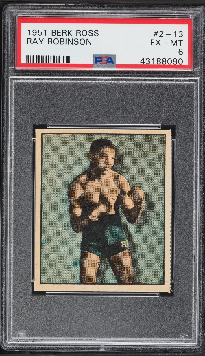 1951 Berk Ross Ray Robinson #2-13 PSA 6 EXMT