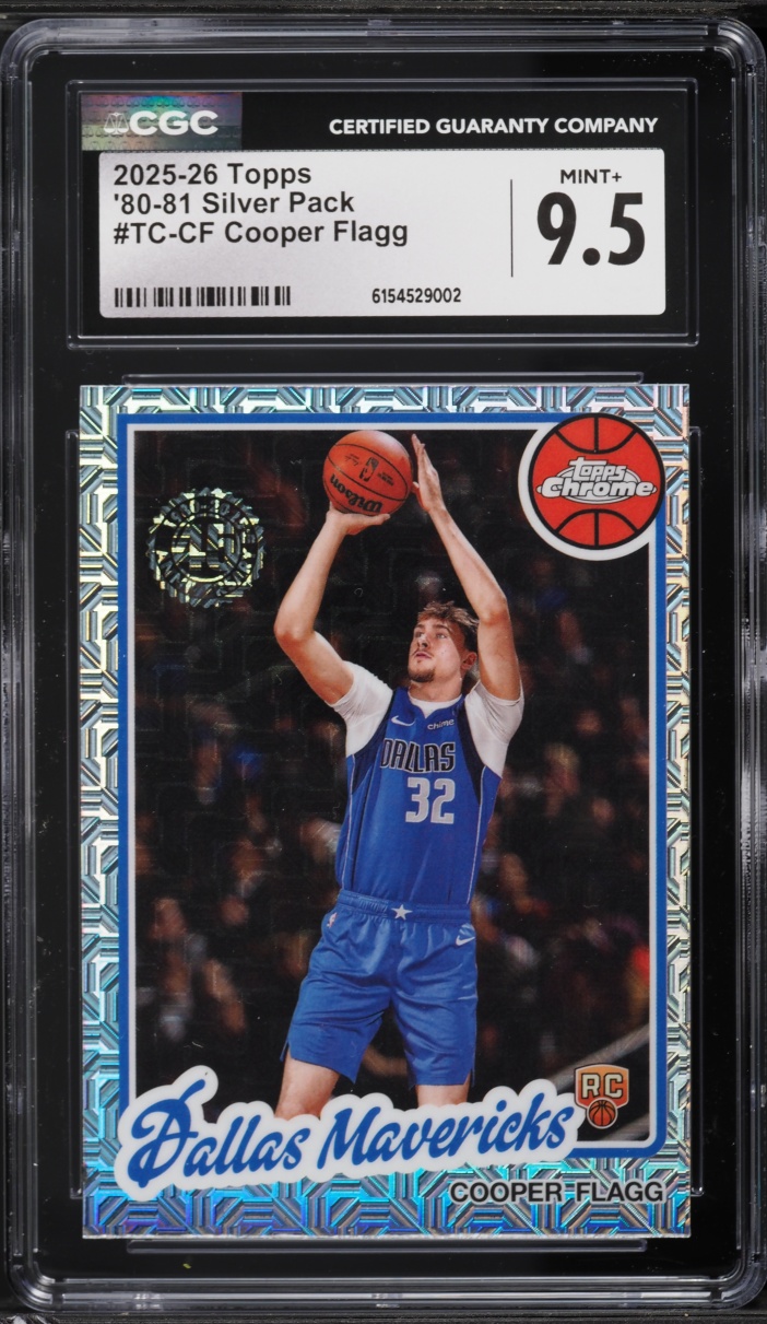 2025 Topps Chrome '80 Silver Pack Cooper Flagg ROOKIE #TC-CF CGC 9.5 MINT+