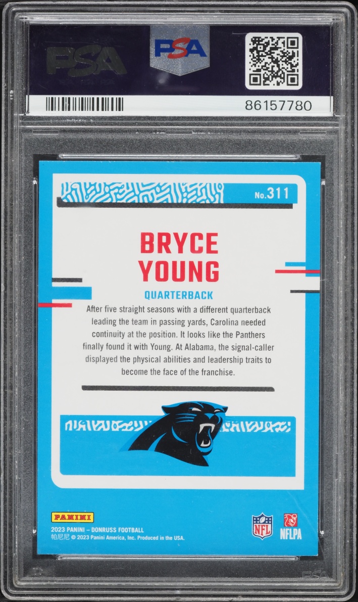2023 Donruss Football Bryce Young ROOKIE #311 PSA 9 MINT