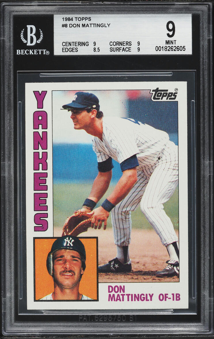1984 Topps Don Mattingly ROOKIE #8 BGS 9 MINT