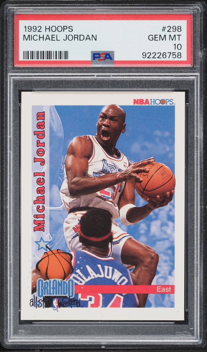 1992 Hoops Michael Jordan #298 PSA 10 GEM MINT
