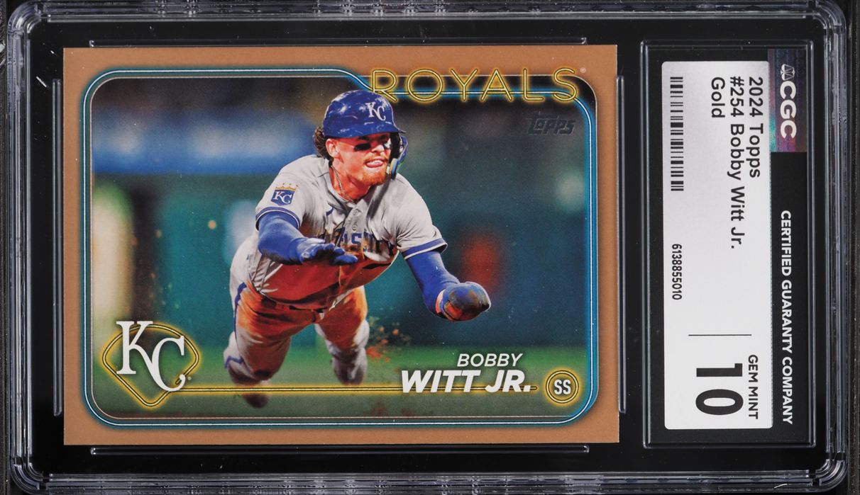 2024 Topps Gold Bobby Witt Jr. /2024 #254 CGC 10 GEM MINT