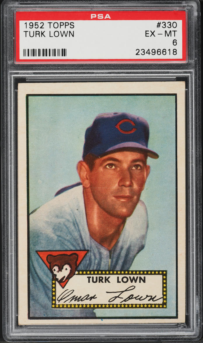 1952 Topps Turk Lown #330 PSA 6 EXMT