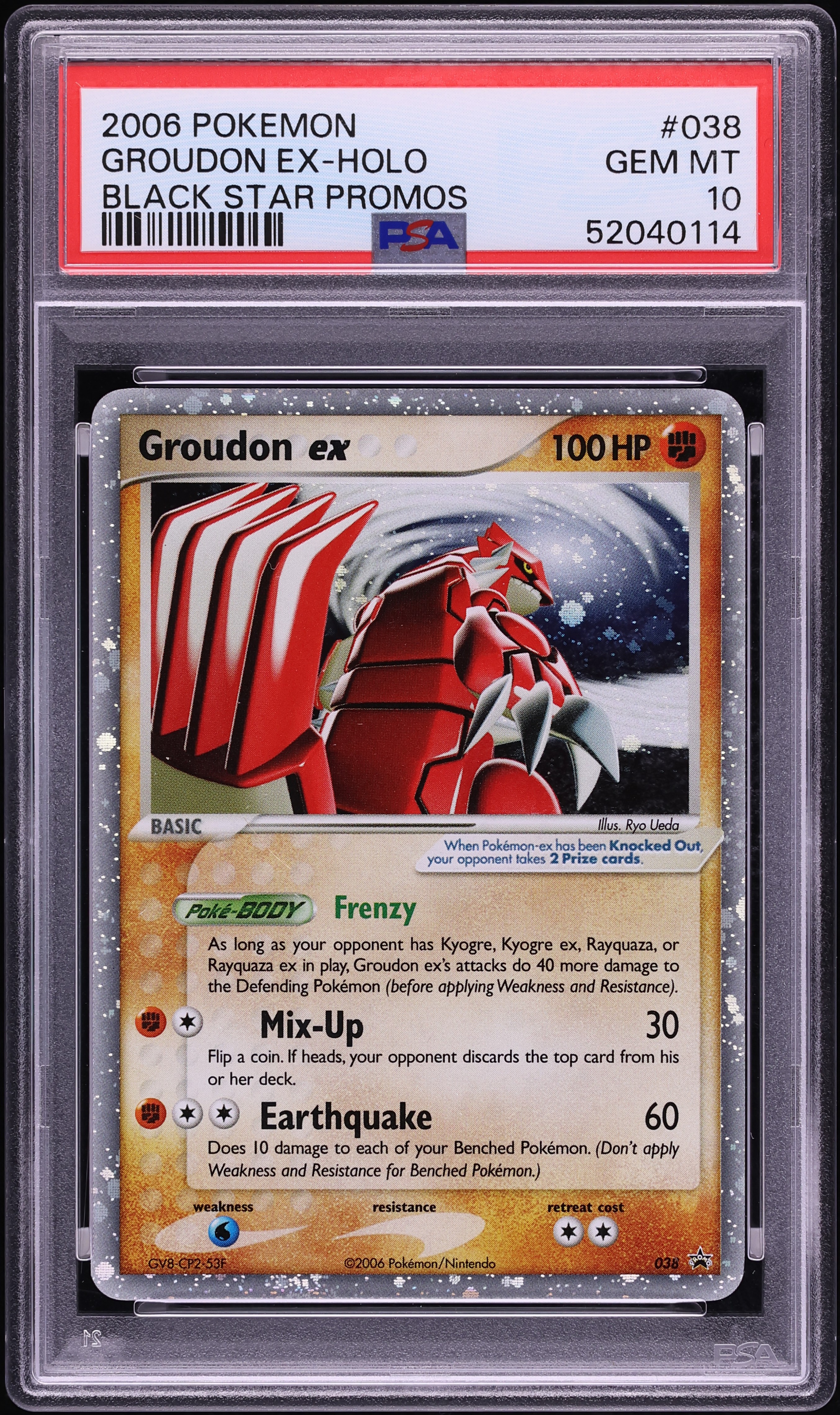 2006 Pokemon EX Black Star Promo Holo Groudon ex #38 PSA 10 GEM MINT
