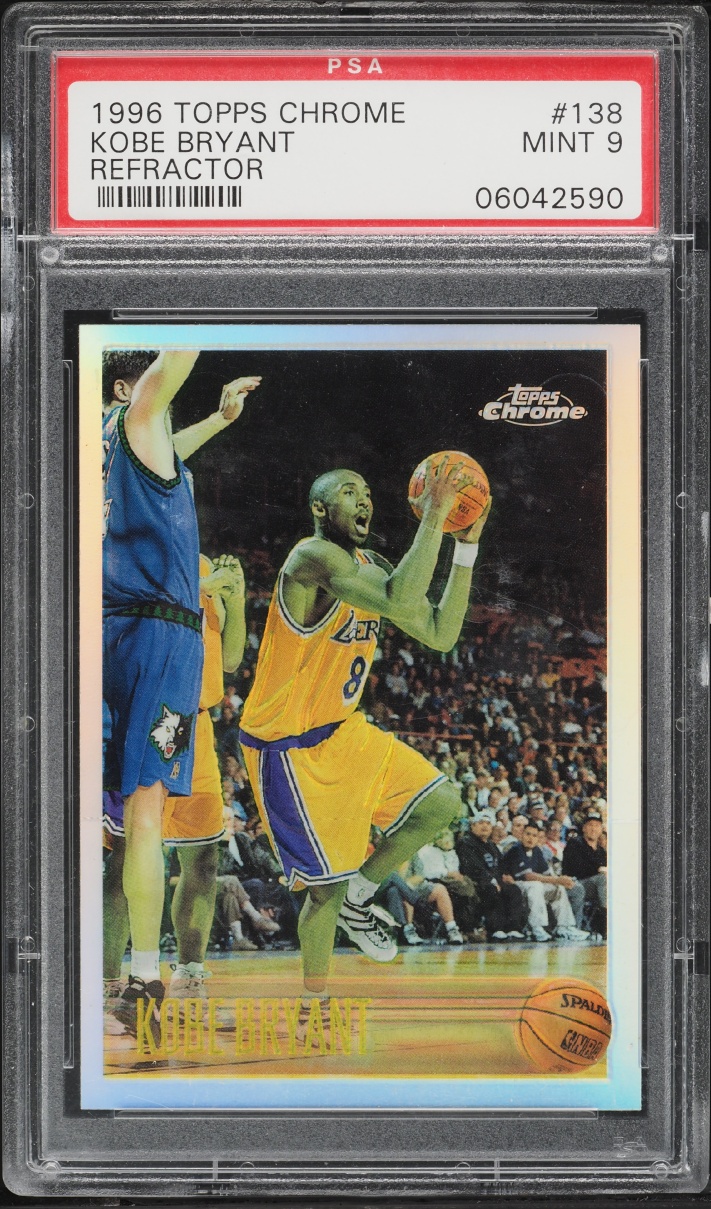 1996 Topps Chrome Refractor Kobe Bryant #138 PSA 9 MINT