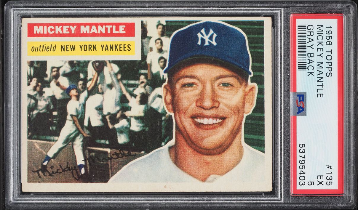 1956 Topps Mickey Mantle #135 PSA 5 EX