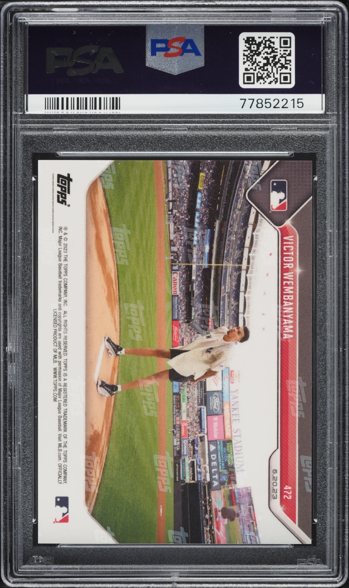 2023 Topps Now Victor Wembanyama ROOKIE #472 PSA 10 GEM MINT