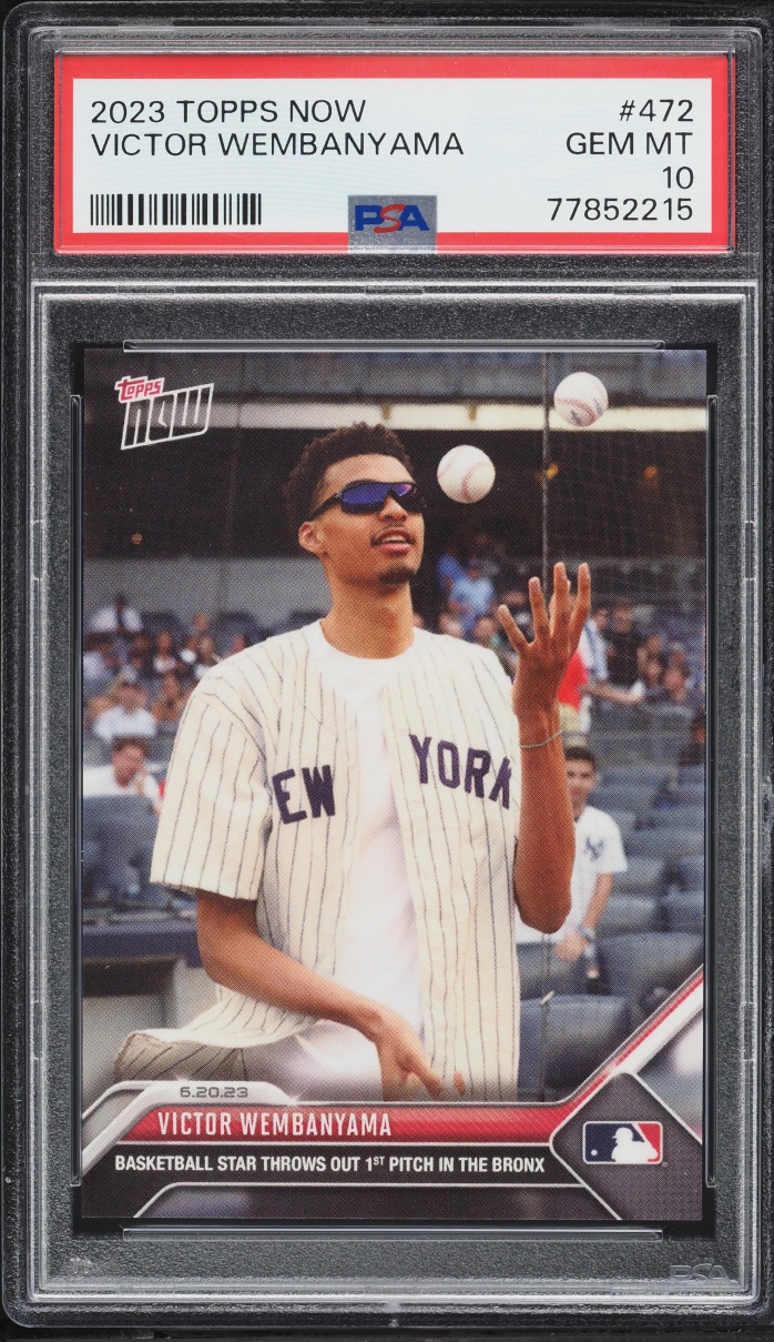 2023 Topps Now Victor Wembanyama ROOKIE #472 PSA 10 GEM MINT