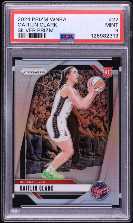 2024 Panini Prizm WNBA Silver Caitlin Clark ROOKIE #22 PSA 9 MINT