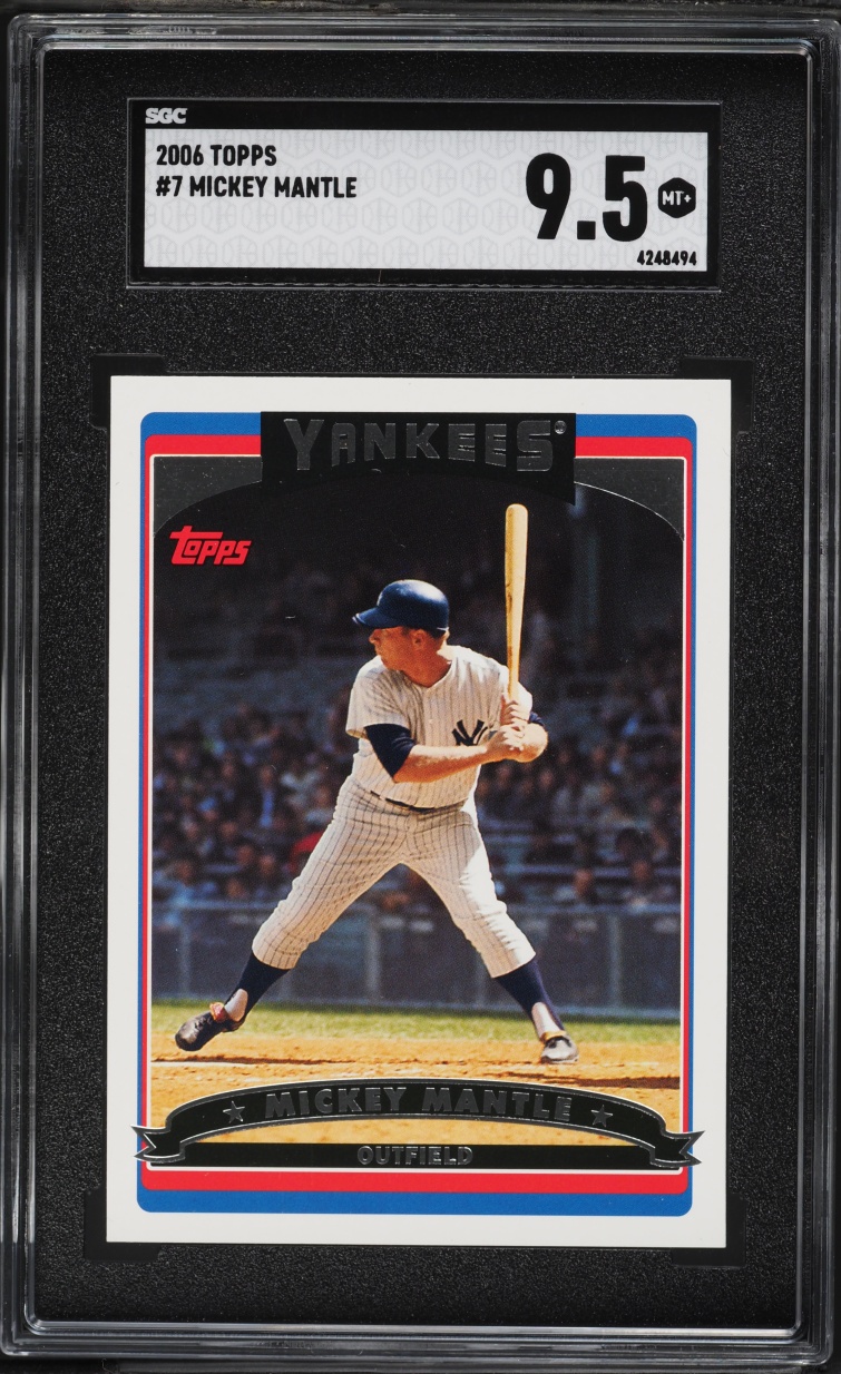 2006 Topps Mickey Mantle #7 SGC 9.5 MINT+