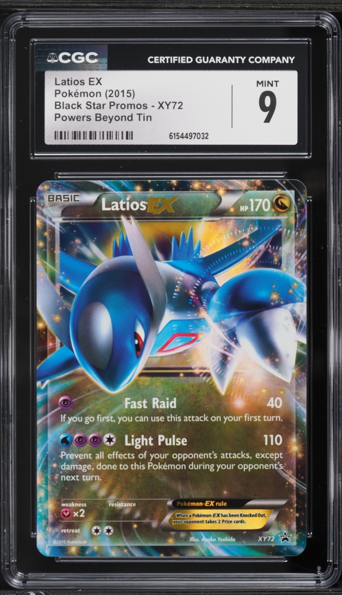 2015 Pokemon XY Promo Powers Beyond Tin Holo Latios EX #XY72 CGC 9 MINT