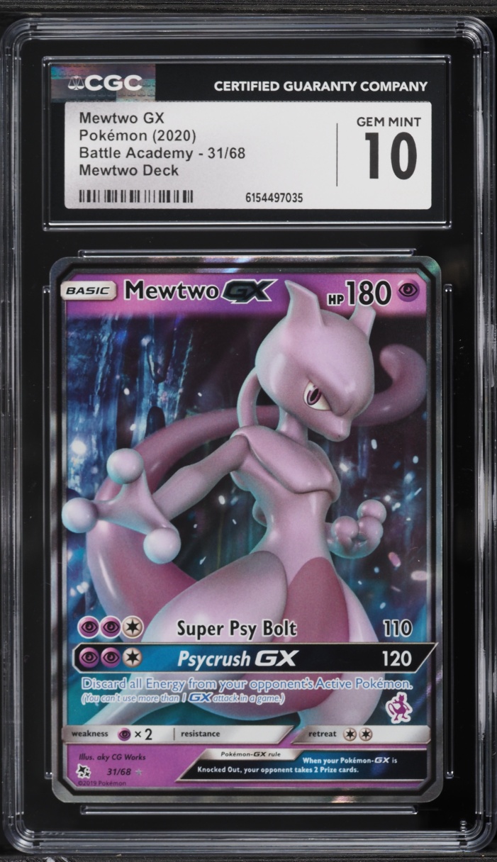 2020 Pokemon Sun & Moon Battle Academy Deck Holo Mewtwo GX #31 CGC 10 GEM MINT