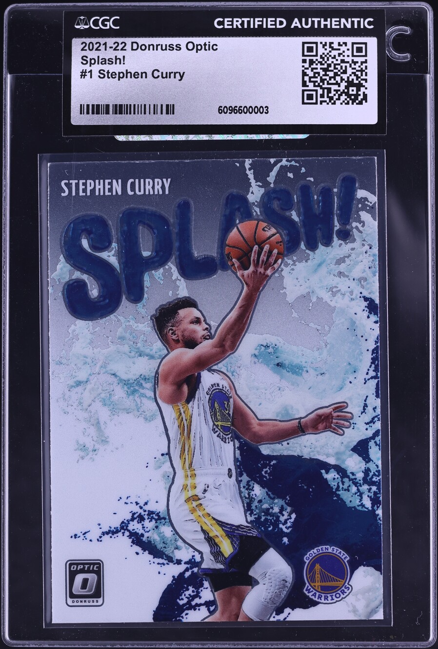 2021 Donruss Optic Splash! Stephen Curry #1 CGC AUTH