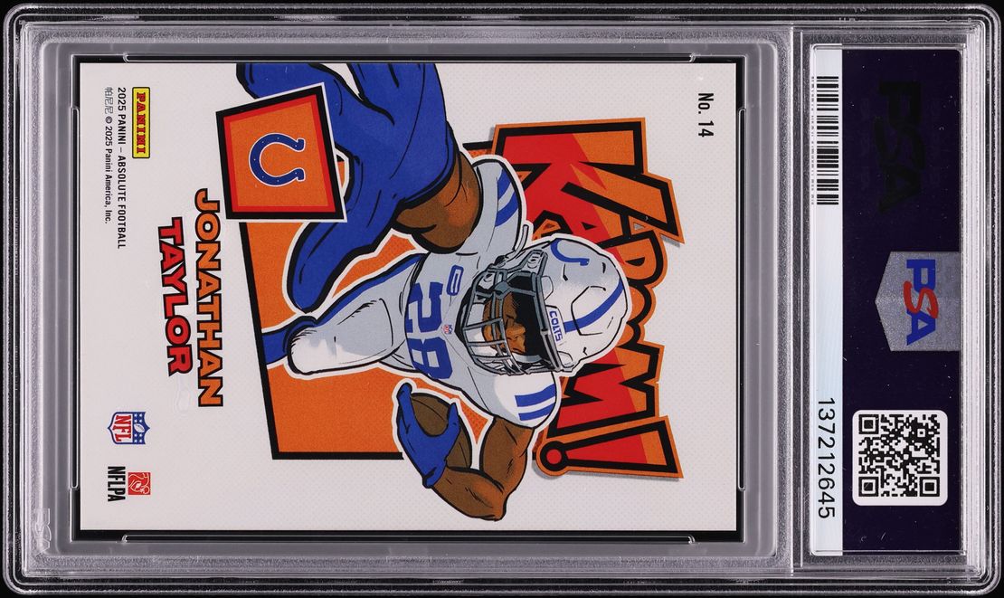 2025 Absolute Kaboom! Horizontal Jonathan Taylor #14 PSA 10 GEM MINT
