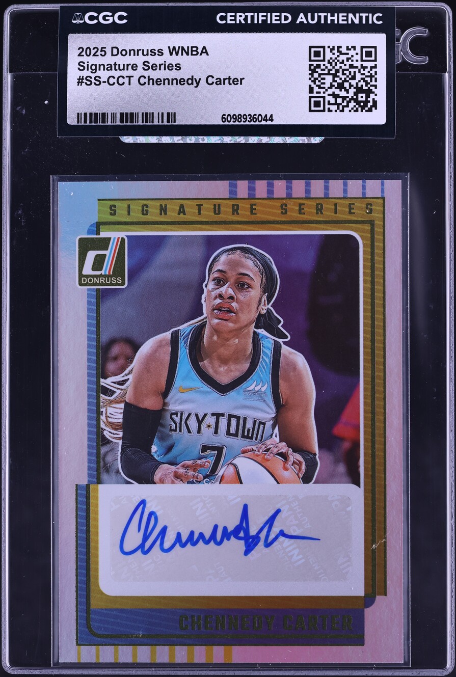 2025 Donruss WNBA Signature Series Chennedy Carter AUTO #SS-CCT CGC AUTH