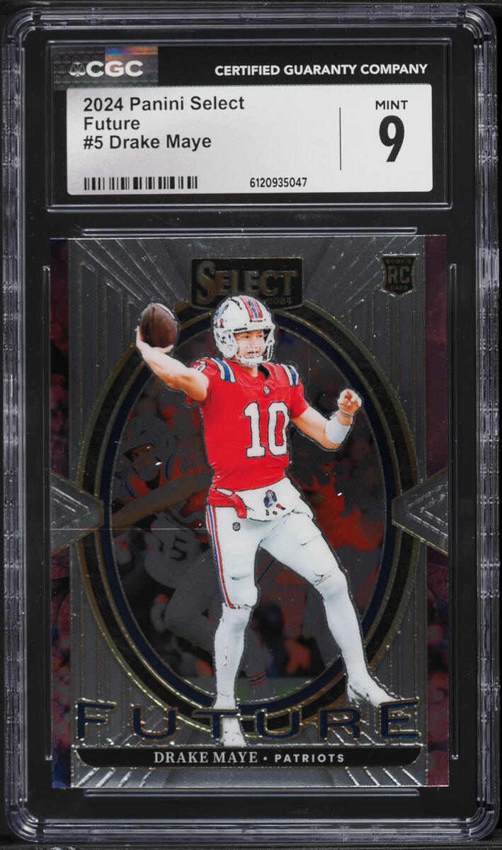 2024 Select Future Drake Maye ROOKIE #5 CGC 9 MINT