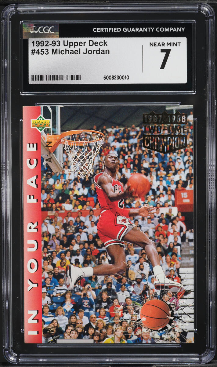 1992-93 Upper Deck Michael Jordan #453 CGC 7 NRMT