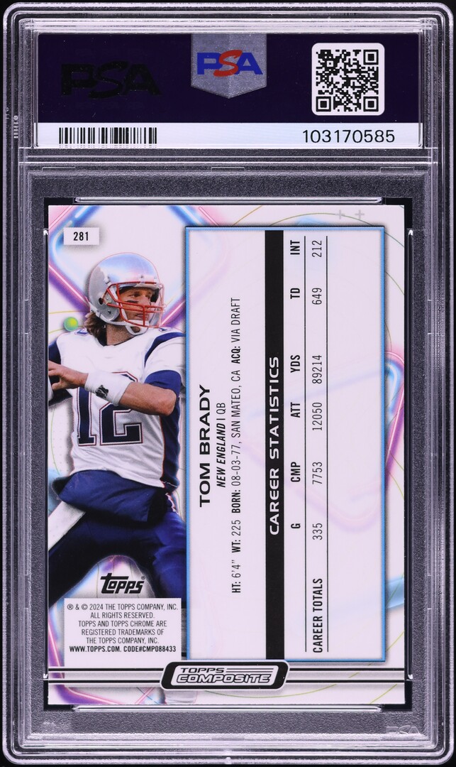 2023 Topps Composite Tom Brady #281 PSA 9 MINT