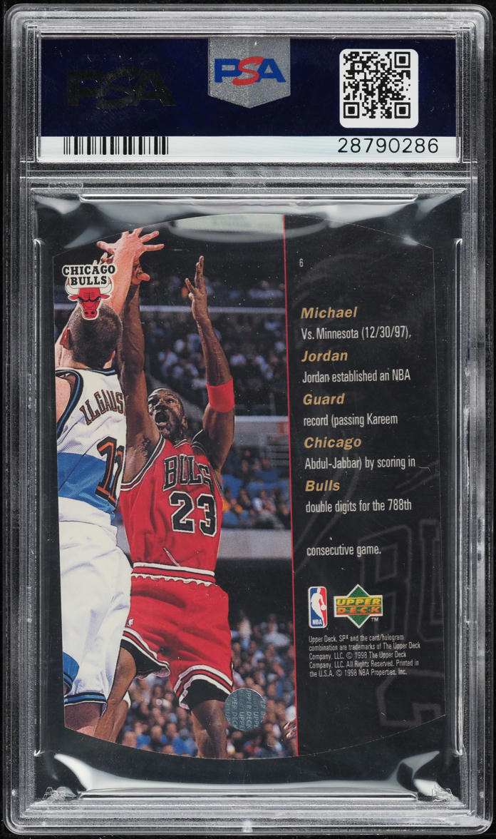 1997 SPx Silver Michael Jordan #6 PSA 10 GEM MINT