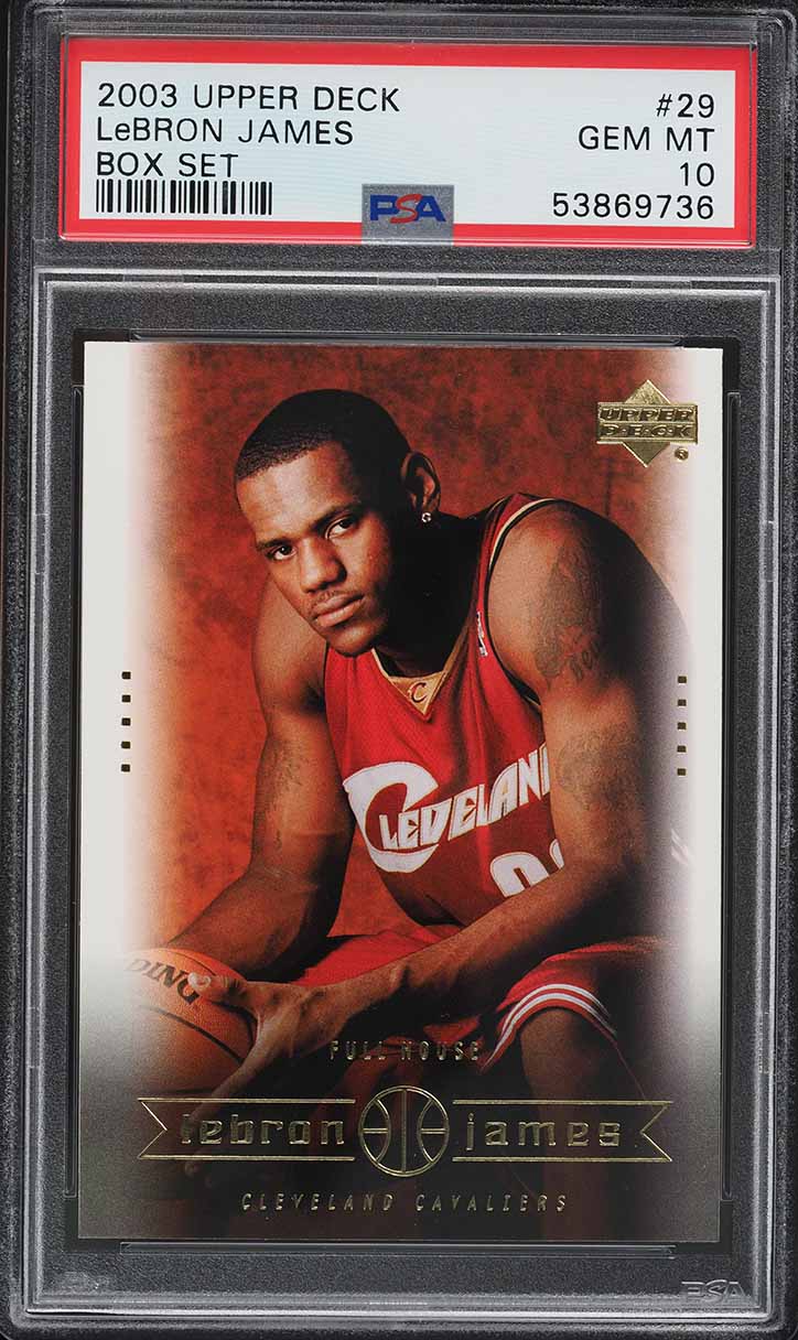 2003 Upper Deck Box Set LeBron James ROOKIE RC #29 PSA 10 GEM MINT - Main Image