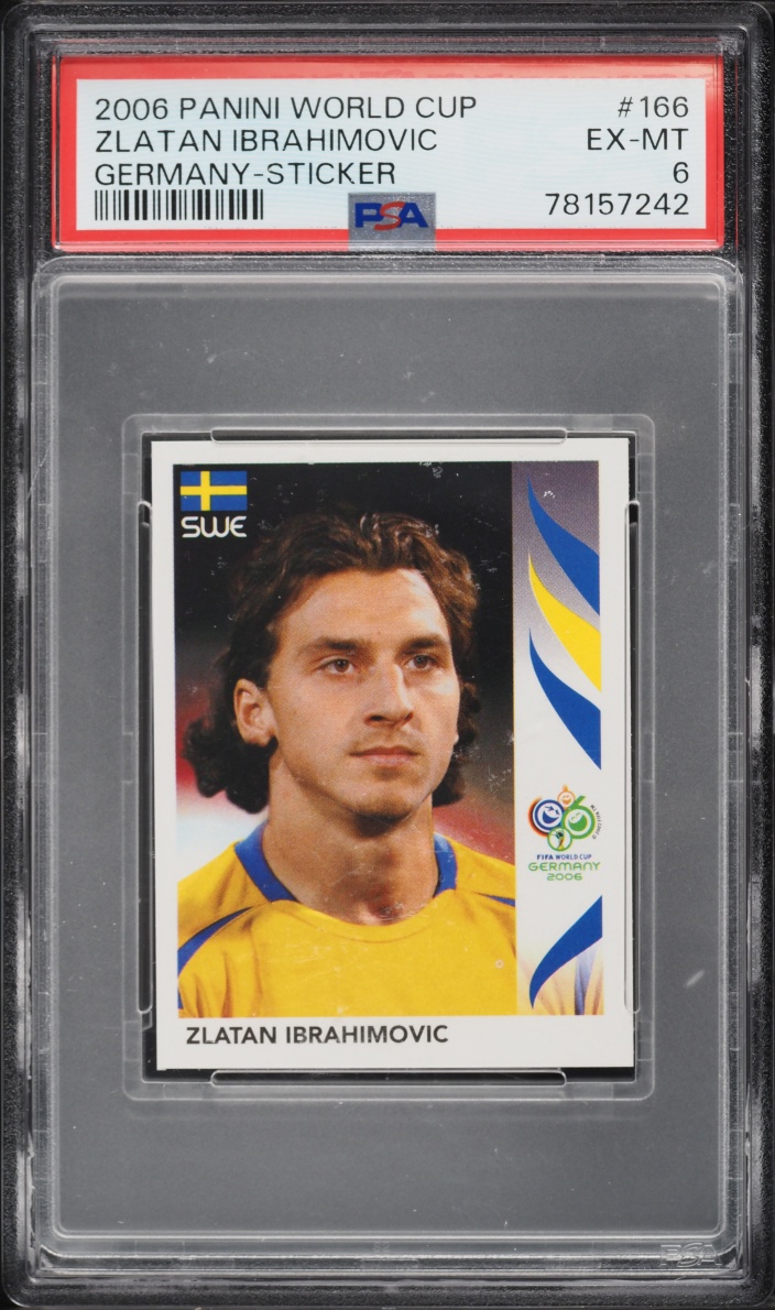 2006 Panini World Cup Germany Sticker Zlatan Ibrahimovic #166 PSA 6 EXMT