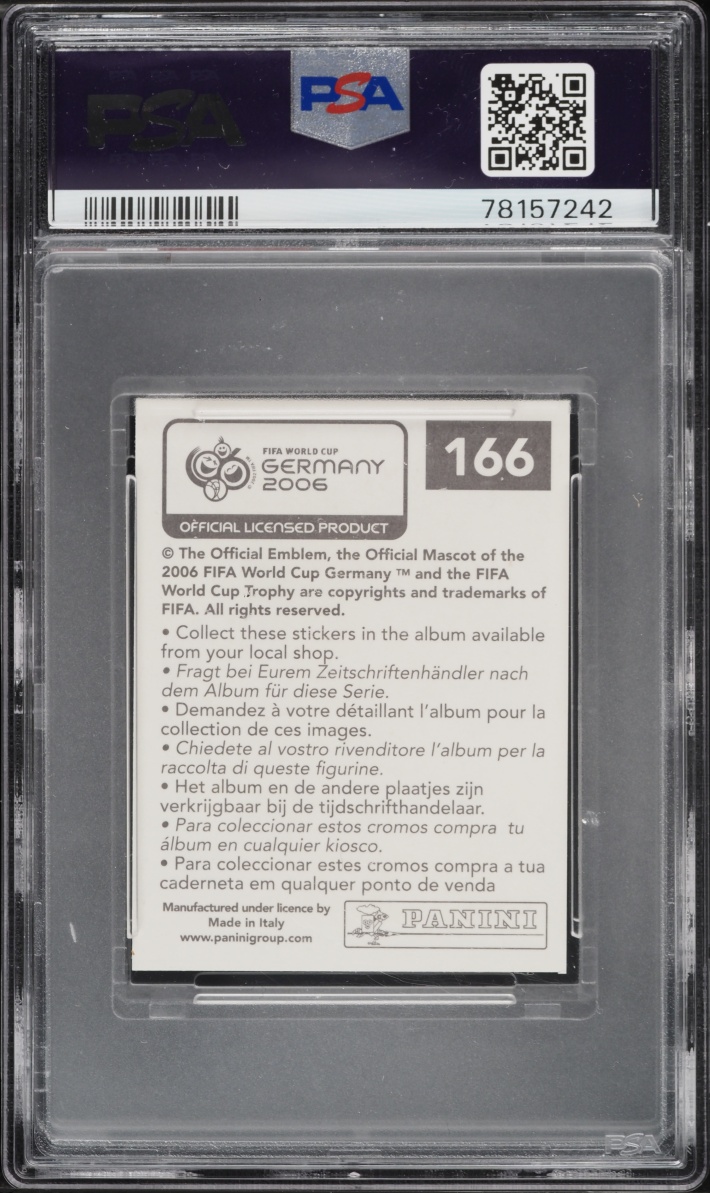 2006 Panini World Cup Germany Sticker Zlatan Ibrahimovic #166 PSA 6 EXMT