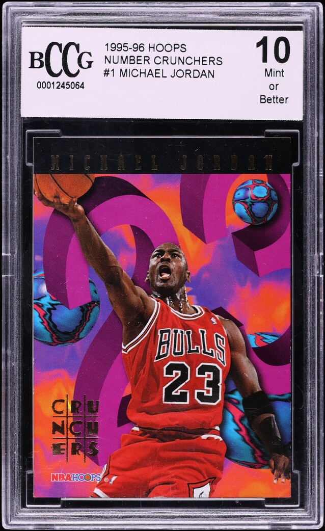 1995 Hoops Number Crunchers Michael Jordan #1 BCCG 10
