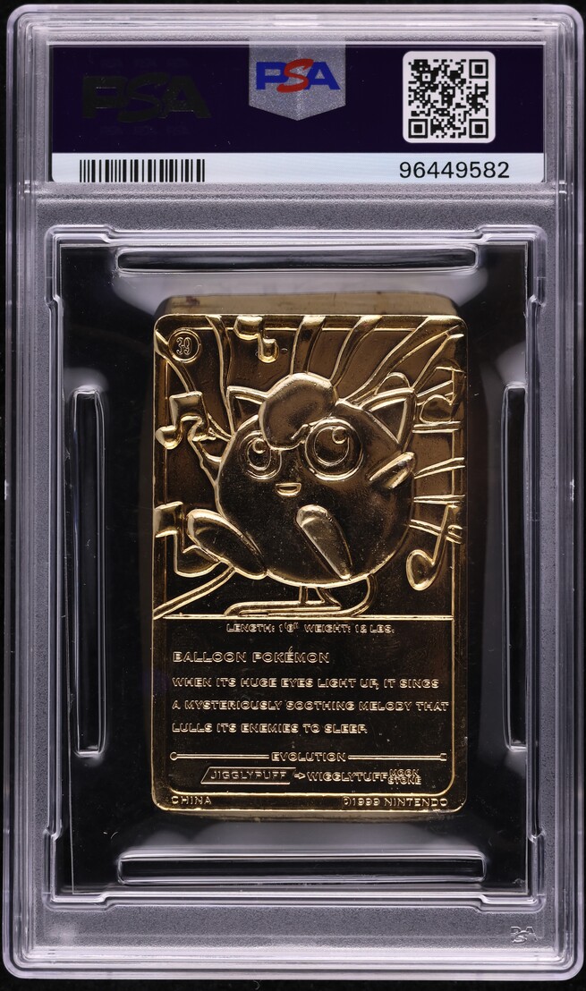 1999 Pokemon Burger King Gold Cards Jigglypuff PSA 7 NRMT