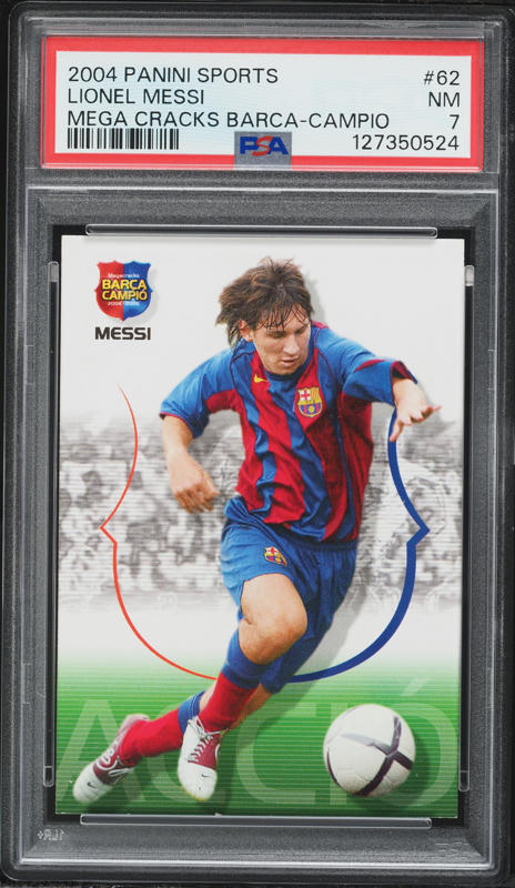 2004 Panini Sports Mega Cracks Barca Campio Lionel Messi ROOKIE