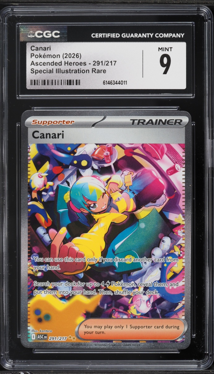 2026 Pokemon Mega Evolution Ascended Heroes SIR Canari #291 CGC 9 MINT