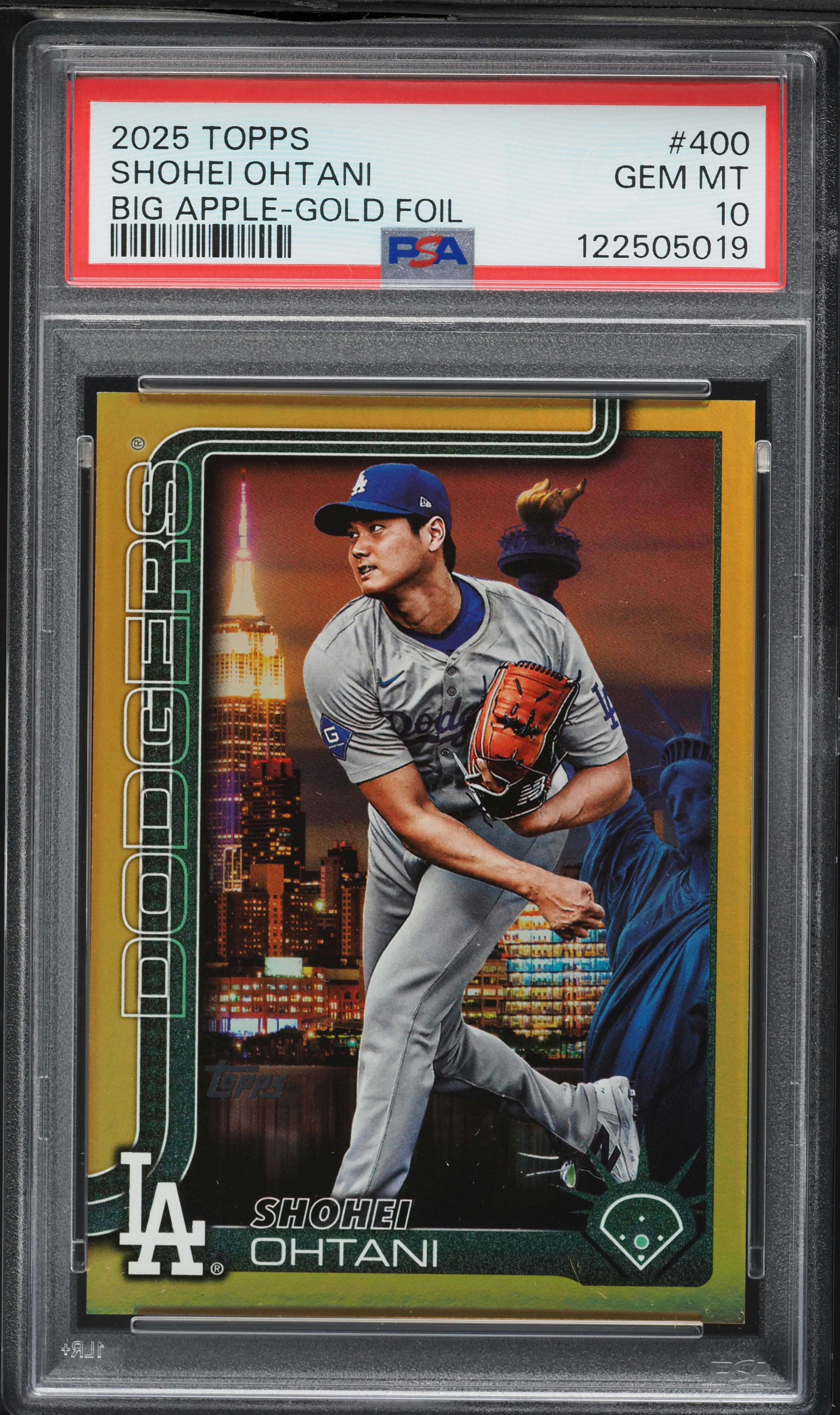2025 Topps Big Apple Gold Foil Shohei Ohtani /50 #400 PSA 10 GEM