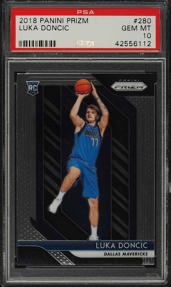 2020 Panini Mosaic Reactive Red Luka Doncic #47 PSA 10 GEM MINT on
