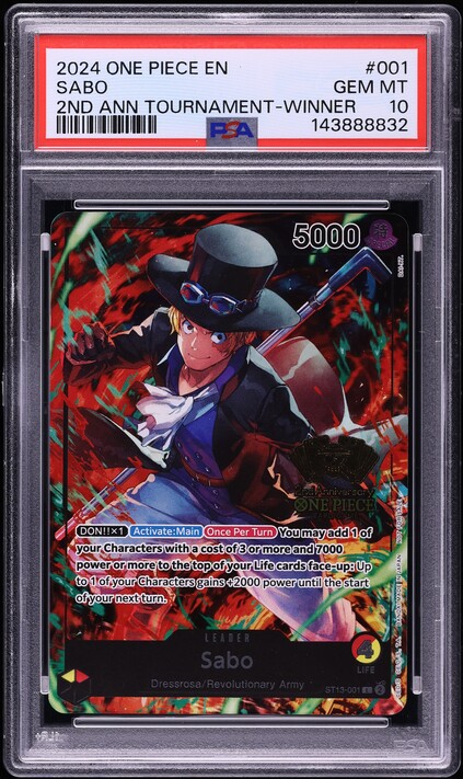 2023 One Piece Promo Sealed Battle Vol. 1 Winner SR Sabo #083 PSA