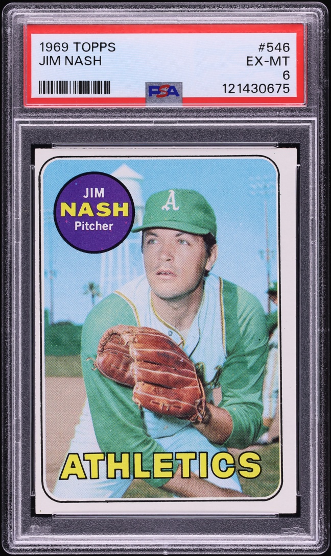 1969 Topps Jim Nash #546 PSA 6 EXMT