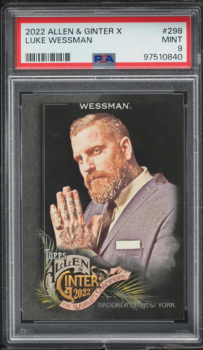 2022 Topps Allen & Ginter X Luke Wessman #298 PSA 9 MINT