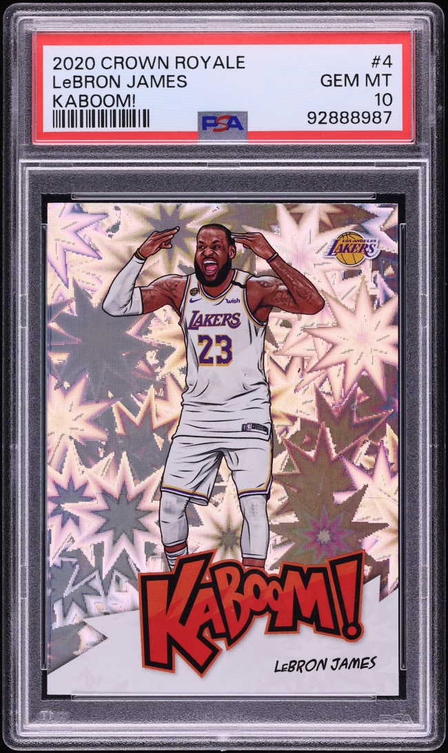 2020 Crown Royale Kaboom! LeBron James #4 PSA 10 GEM MINT