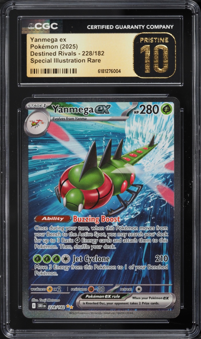2025 Pokemon Scarlet & Violet Destined Rivals SIR Yanmega Ex #228 CGC 10 PRISTINE