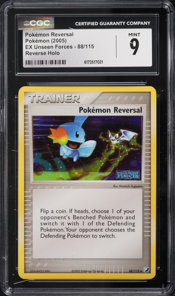 2005 Pokemon EX Unseen Forces Reverse Holo Pokemon Reversal #88 CGC 9 MINT