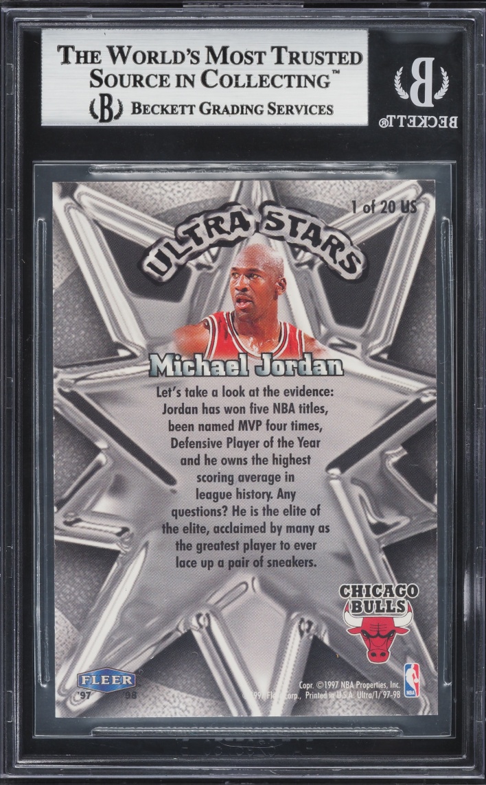 1997 Ultra Stars Michael Jordan #1 BGS 9 MINT