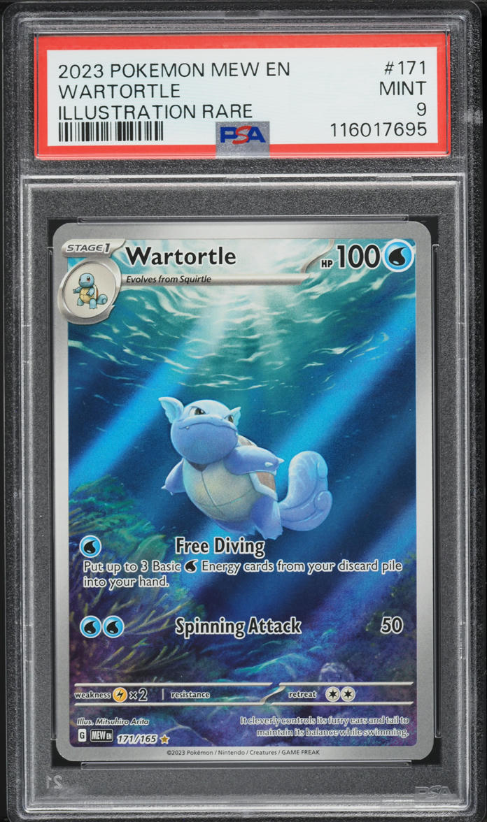 2023 Pokemon Scarlet & Violet 151 IR Wartortle #171 PSA 9 MINT