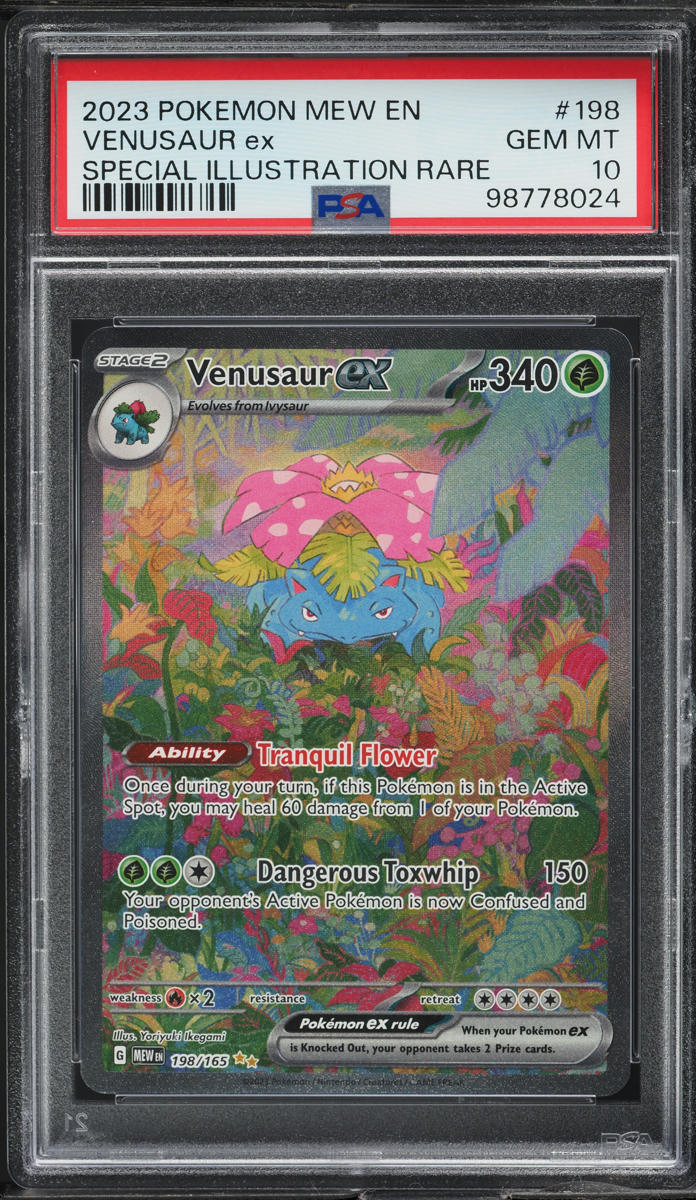 2023 Pokemon SV 151 Special Illustration Rare Venusaur ex #198 PSA 10 GEM MINT
