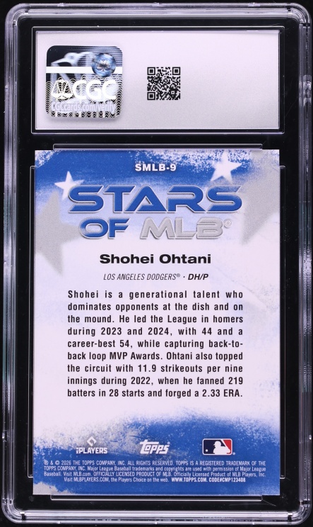2026 Topps Stars Of MLB Shohei Ohtani #SMLB-9 CGC 10 GEM MINT