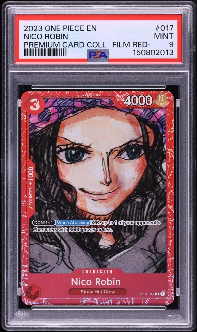 2023 One Piece Premium Collection Film Red Nico Robin #OP01-017 PSA 9 MINT
