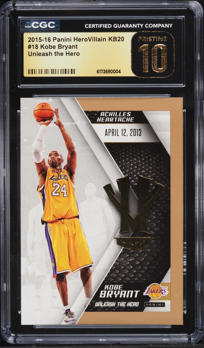 2015 Panini HeroVillain KB20 Unleash The Hero Kobe Bryant #18 CGC 10 PRISTINE