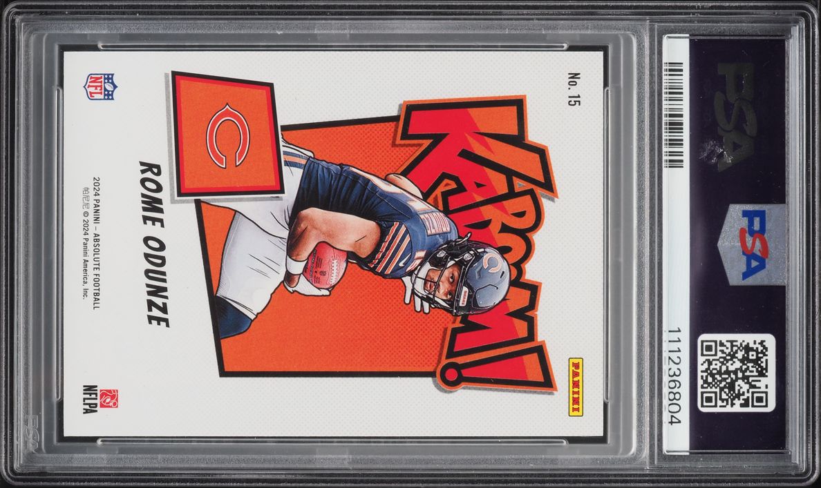 2024 Absolute Kaboom Horizontal Rome Odunze ROOKIE #15 PSA 10 GEM MINT